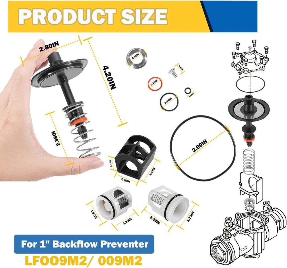 Water System Reduced Pressure Repair Kit