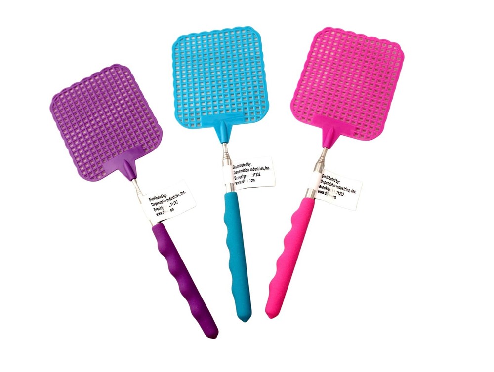5 pack Extendable Fly Swatter Telescopic Long Reach Bug MOSQUITO Killer