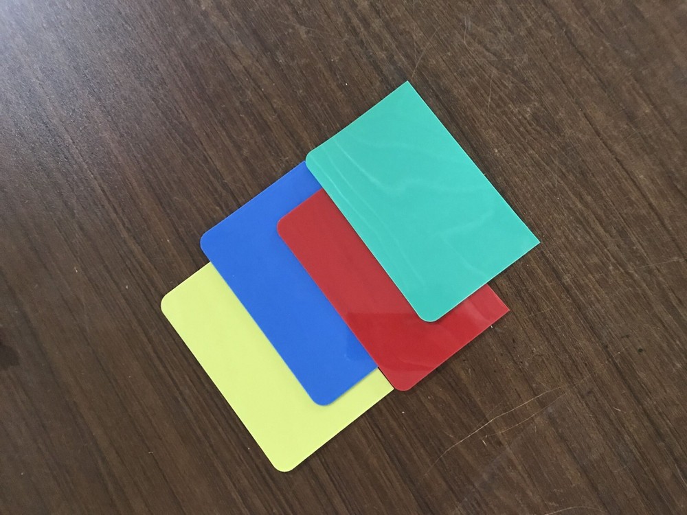 4 pieces Screen Printing Pallet Adhesive Scraper Plastic Scraper Color Ramdom