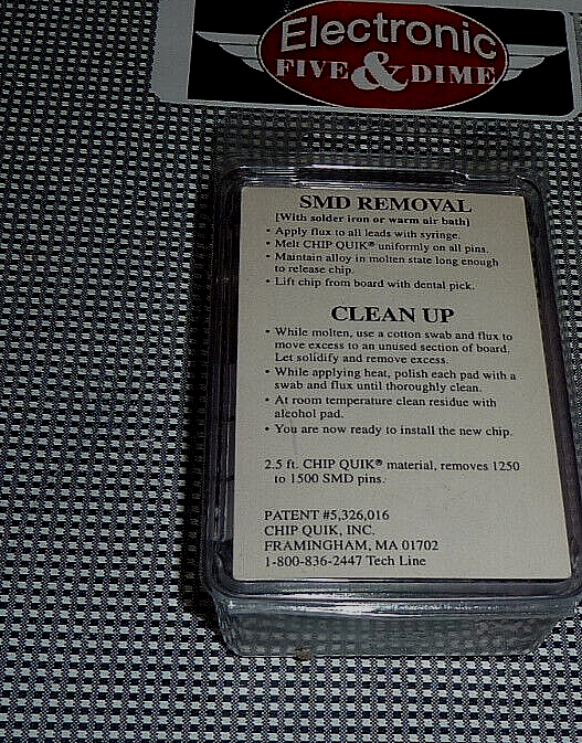 CHIP QUIK SMD REMOVAL KIT SMD 1