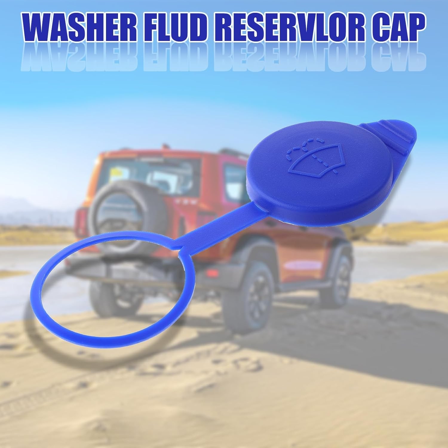 2PCS Washer Fluid Cap Windshield Washer Fluid Reservoir Cap Professional Accesso