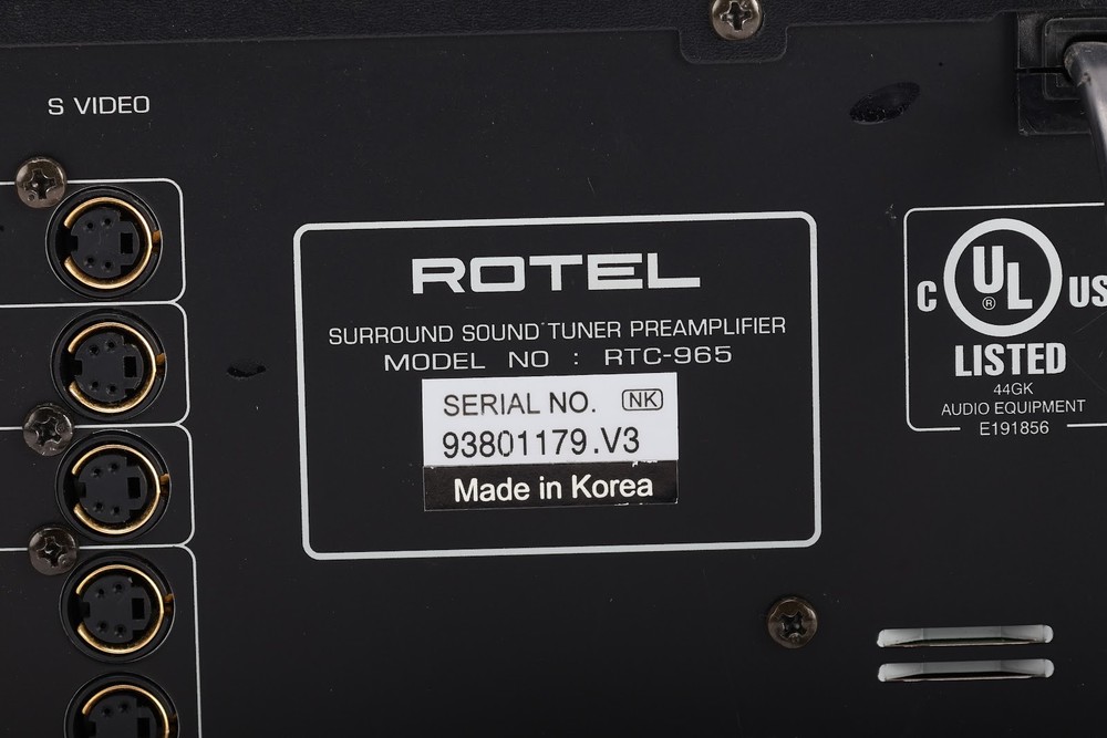 Rotel RTC-965 Surround Sound AV Receiver / Processor