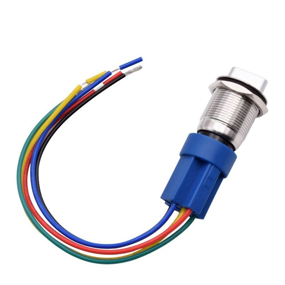 Practical Push Button Switch 3 Positions Illuminated Useful Waterproof