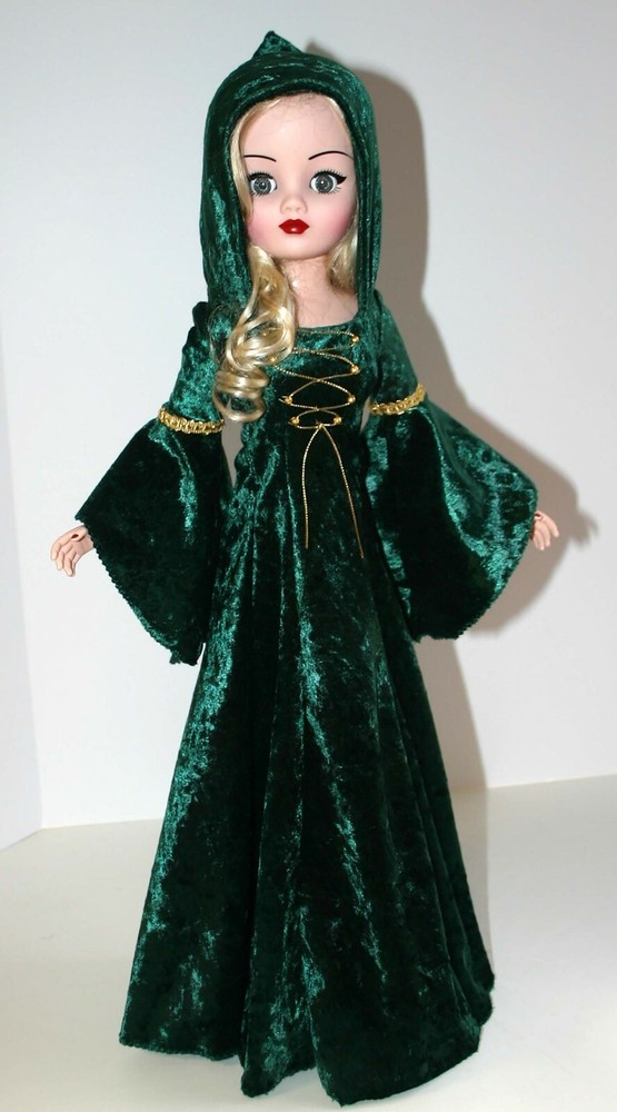 Medevial Pluvial Robe Doll Clothes Sewing Pattern for 21" Modern Cissy Dolls