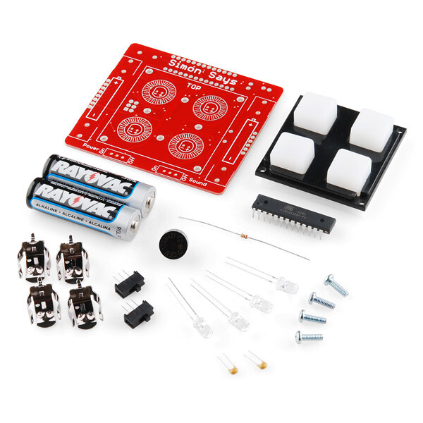 [ SparkFun KIT-10547 ] Simon Says - Through-Hole Soldering Kit