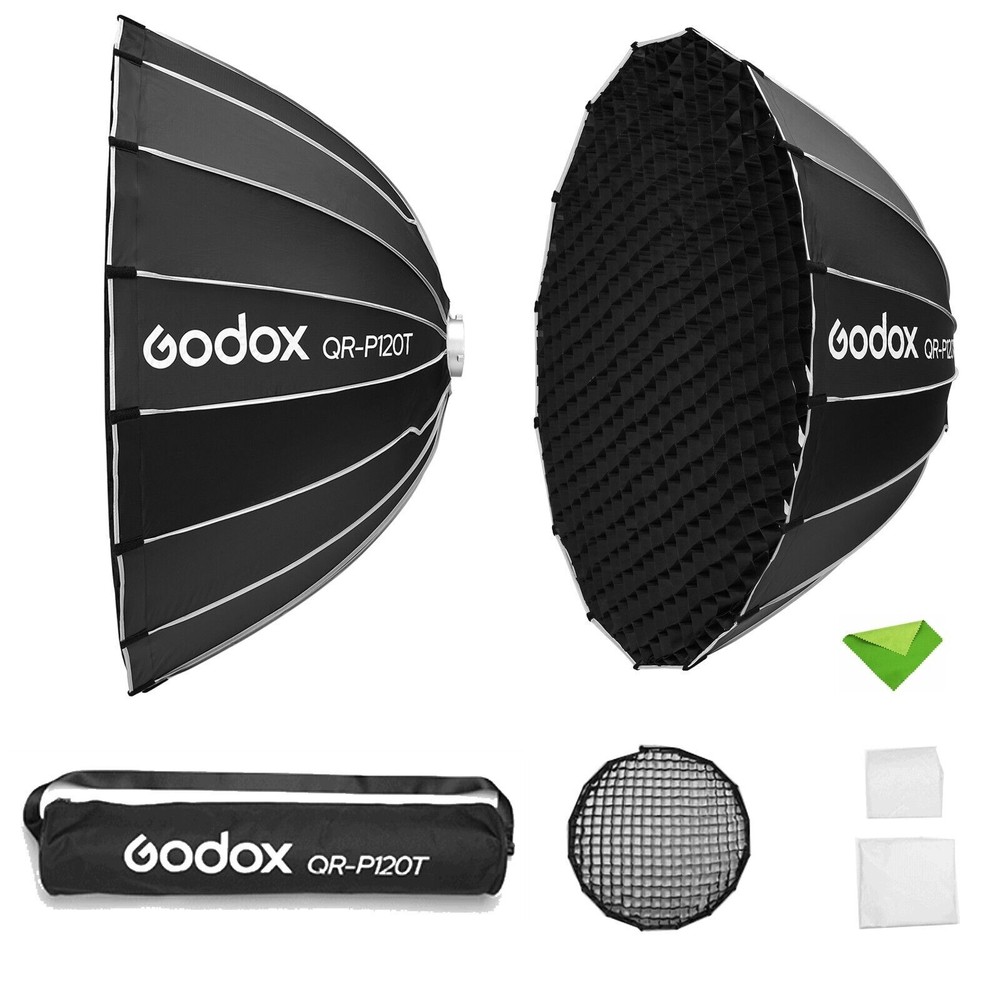 Godox QR-P120T 120cm Parabolic Softbox Quick Release Light Diffuser Softboxes