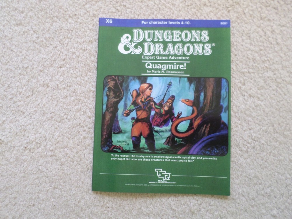 X6 Quagmire ! Dungeons & Dragons adventure module