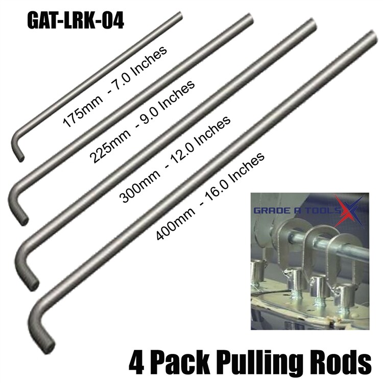 Weld Keys Lifting Rods - 4-Pack 7, 9, 12 & 16"  Dent Pulling