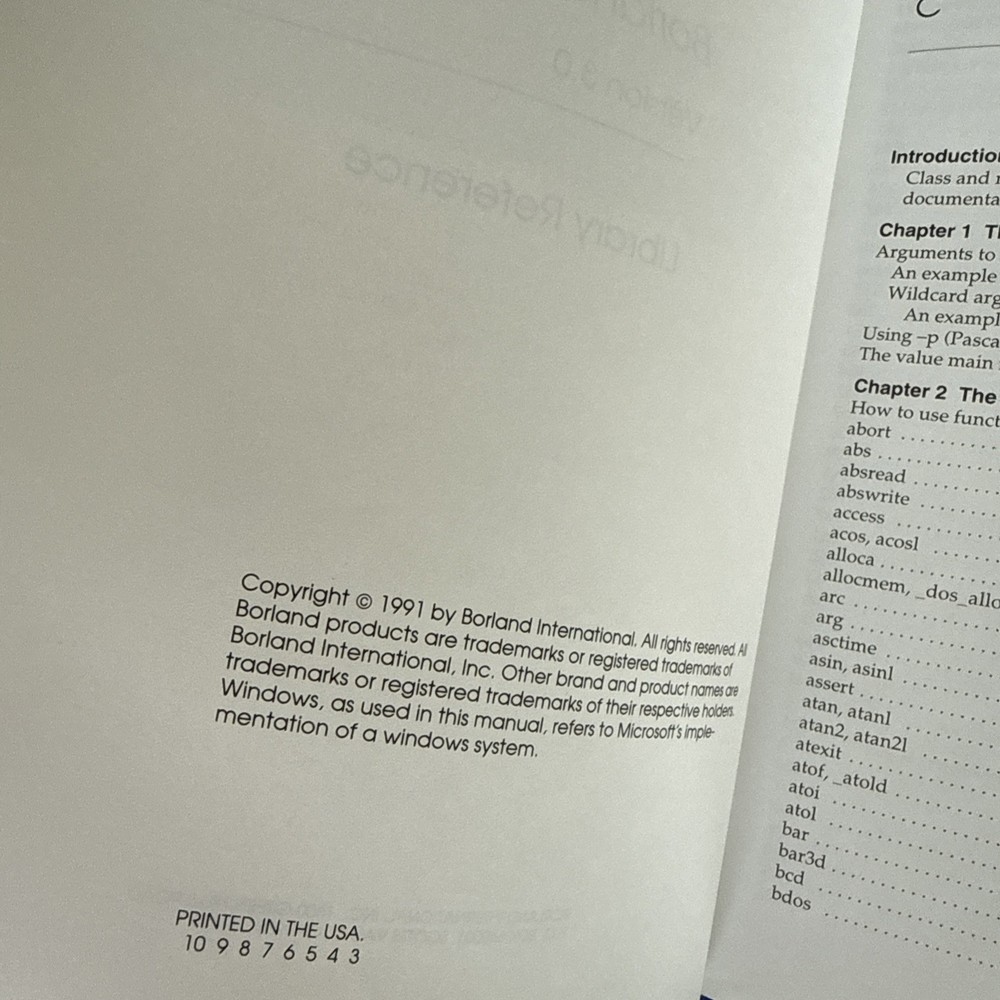 Lot Of 4 Borland C++ 3.0 User Guides Programmer’s Library Reference Tools Guide