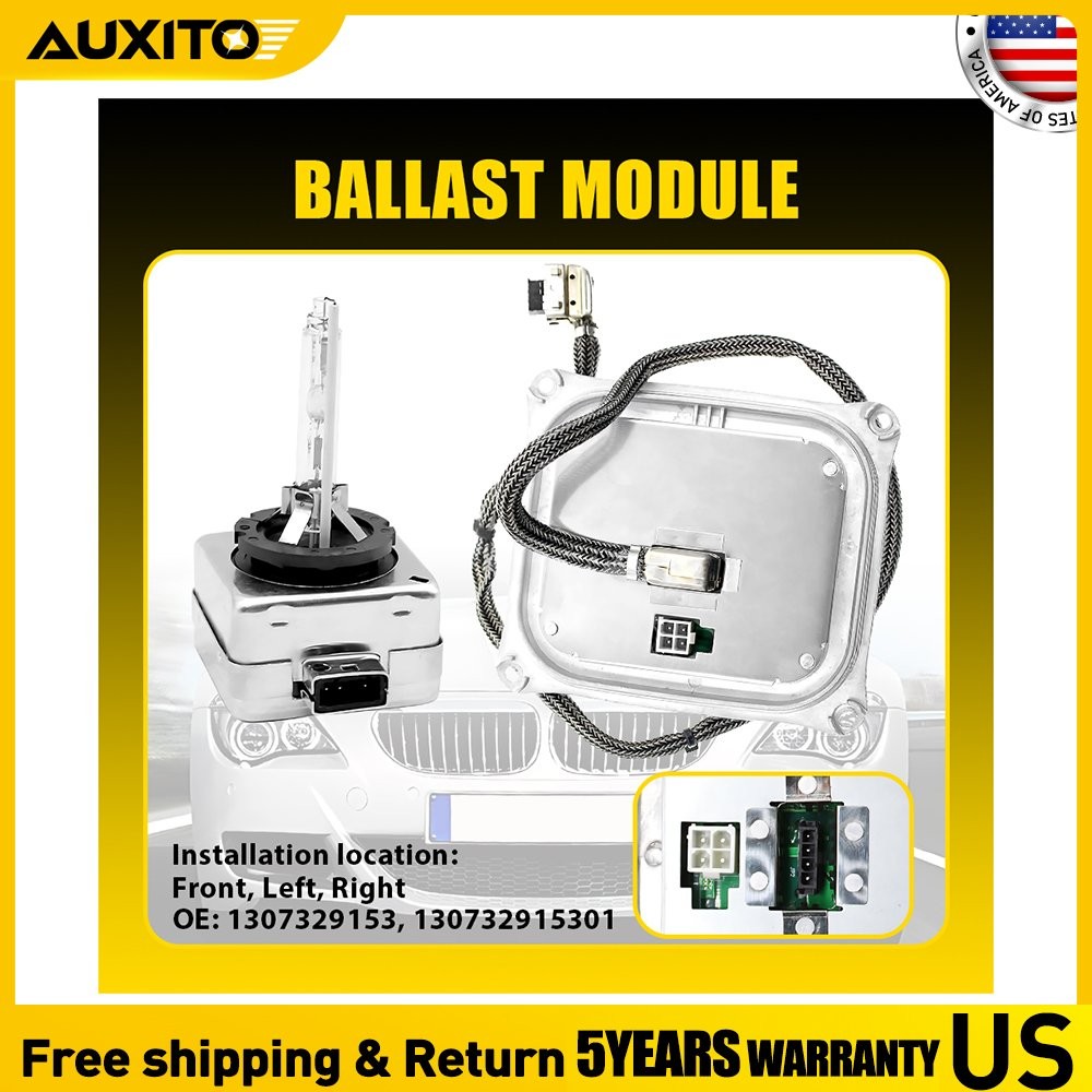 For BMW E90 E92 E93 X5 Xenon HID Headlight Ballast Module 63117182520 & Bulb
