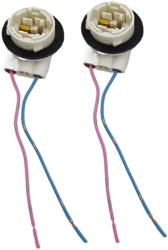Wire Harness Pigtail Light Socket Compatible with LED and Standard Bulbs 3156