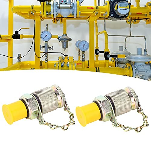 2Pcs Hydraulic Pressure Test Coupling Kit, High Pressure Hose Fitting