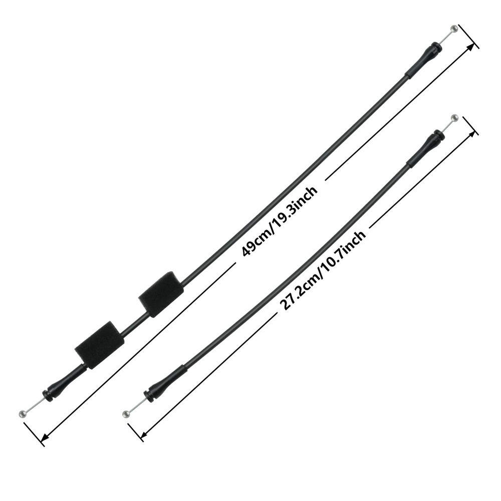 Blycorul Right Rear Door Lock Latch Upper & Lower Release Cables, Compatible...