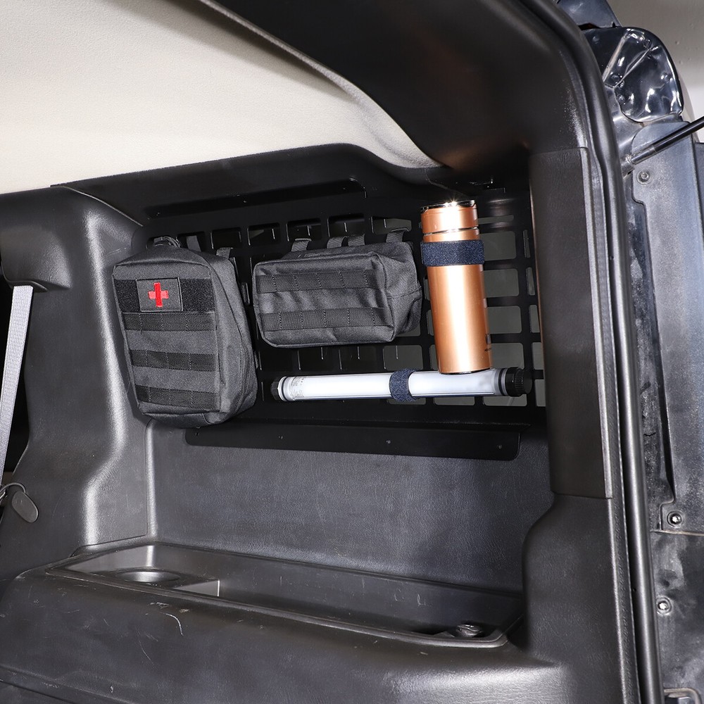 2x Trunk Side Glass Alloy Molle Panel Modular Storage For Hummer H2 2003-2009