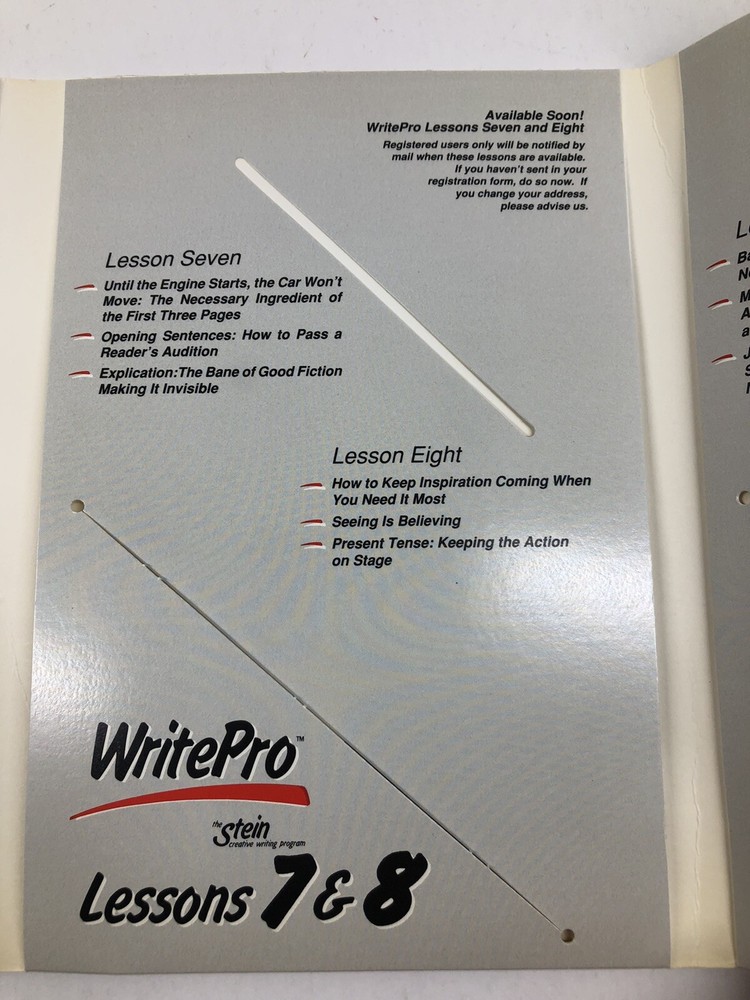 WritePro Creative Writing Lessons Software Disks 1 Through 4 For Mac