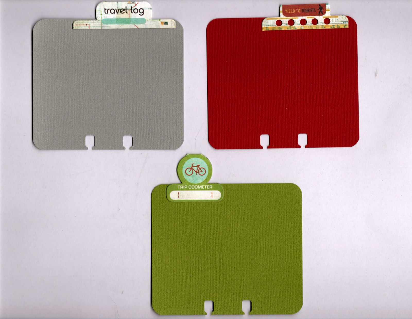 BasicGrey WANDER (9) MEMORYDEX/ROLODEX TABBED CARDS HANDMADE