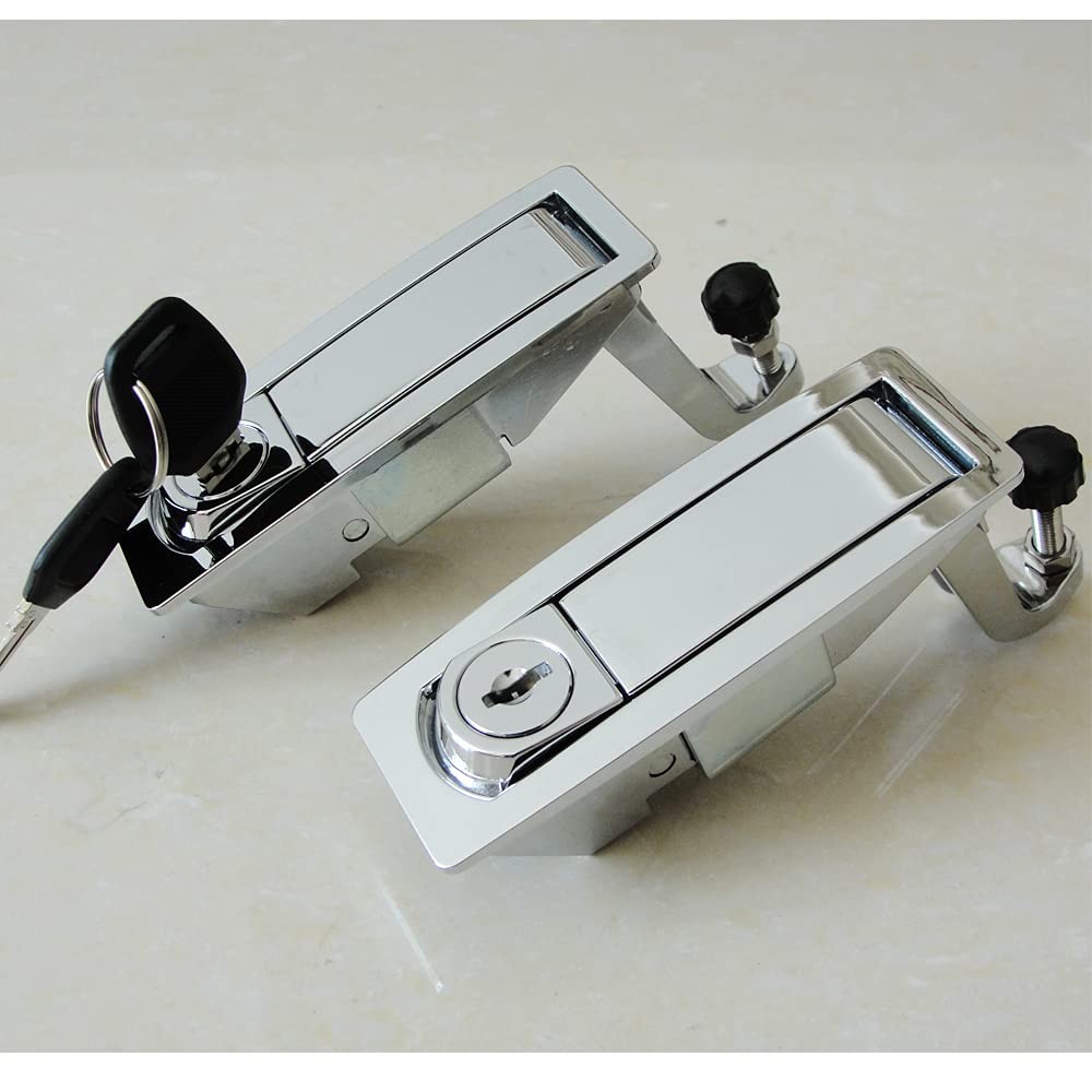 Compression Latch Lock 2 PCS Zinc Alloy Adjustable Lever Trigger Silver