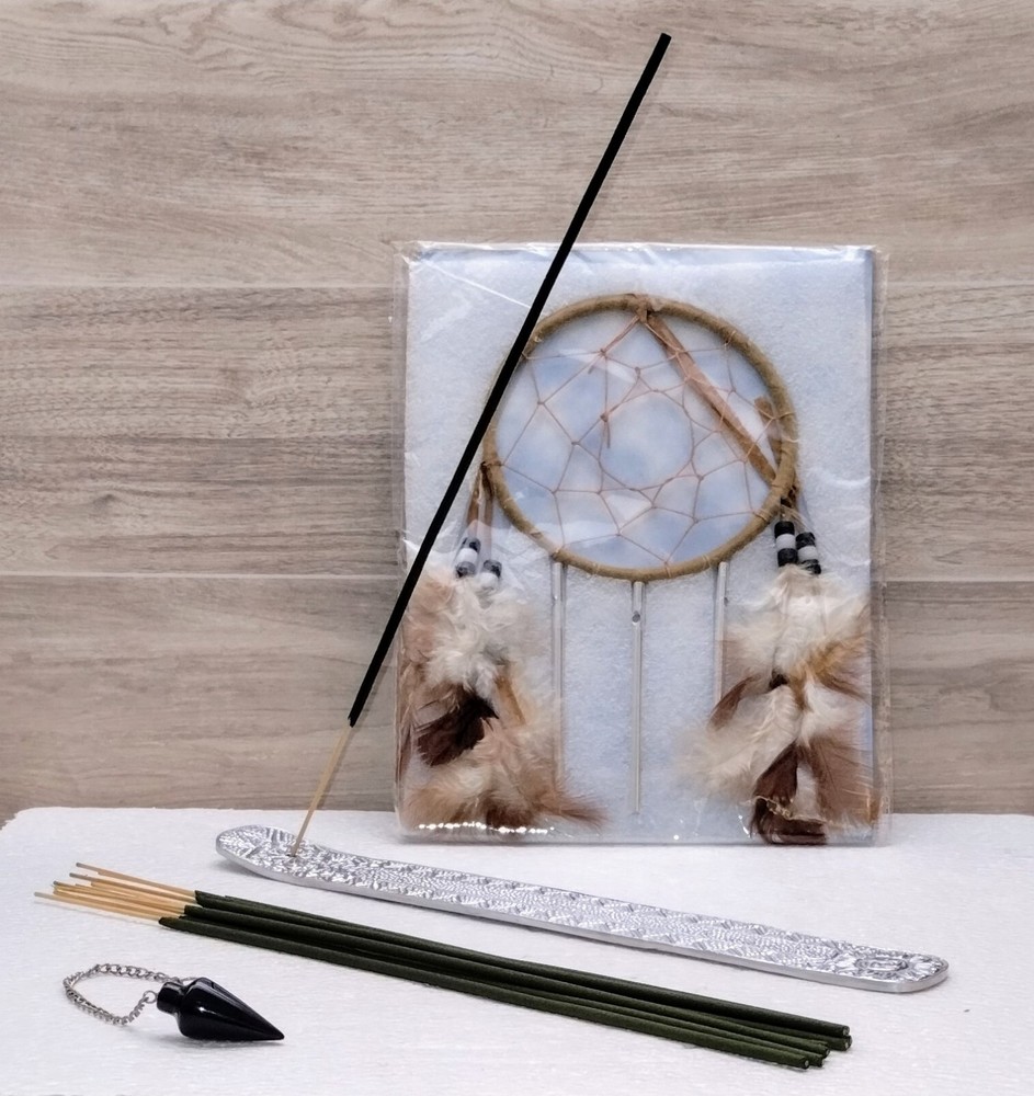 Divination Kit. Dreamcatcher, Pendulum, Incense And Burner