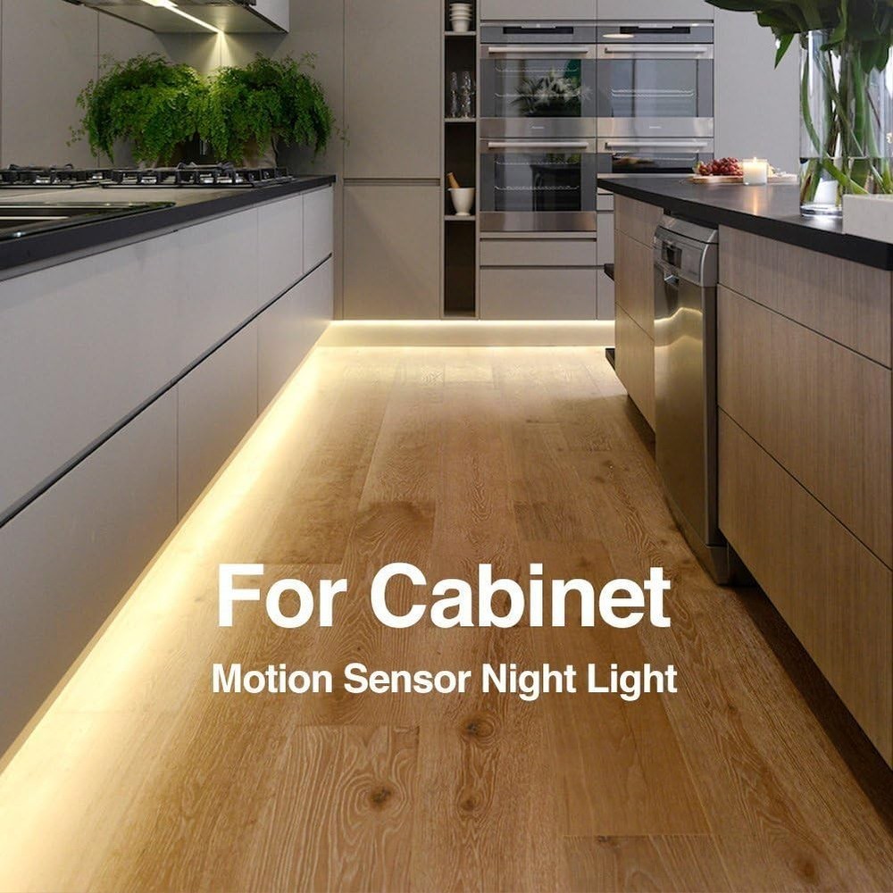 Motion Activated LED Bed Light Sensor Night Strip Auto Shut Off