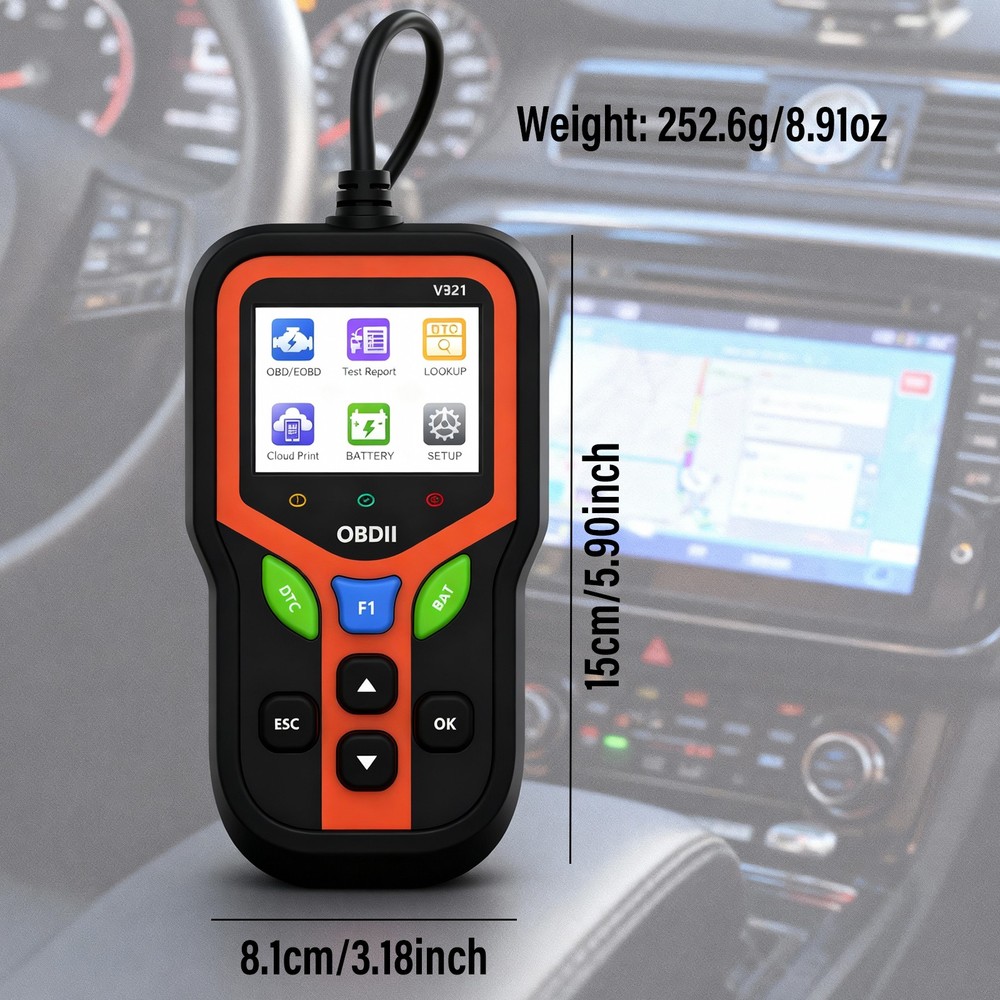 🔥SALE OBD2 Car Scanner Diagnostic Tool Code Reader Battery EVAP O2 Sensor Test