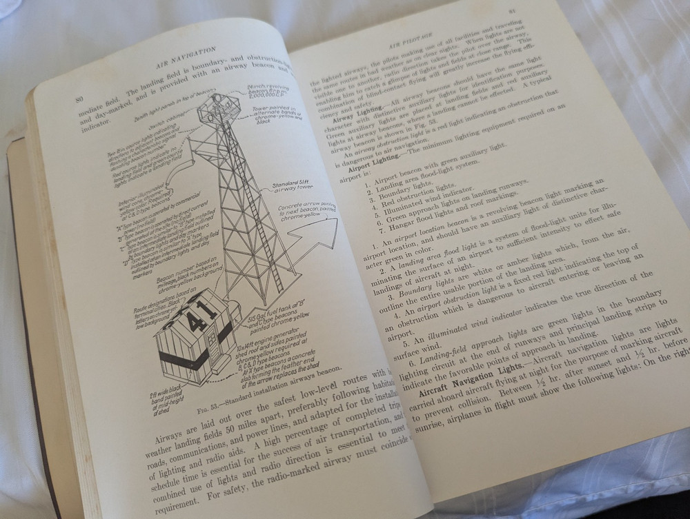 WWII Air Navigation PVH Weems 1943 third edition sb book