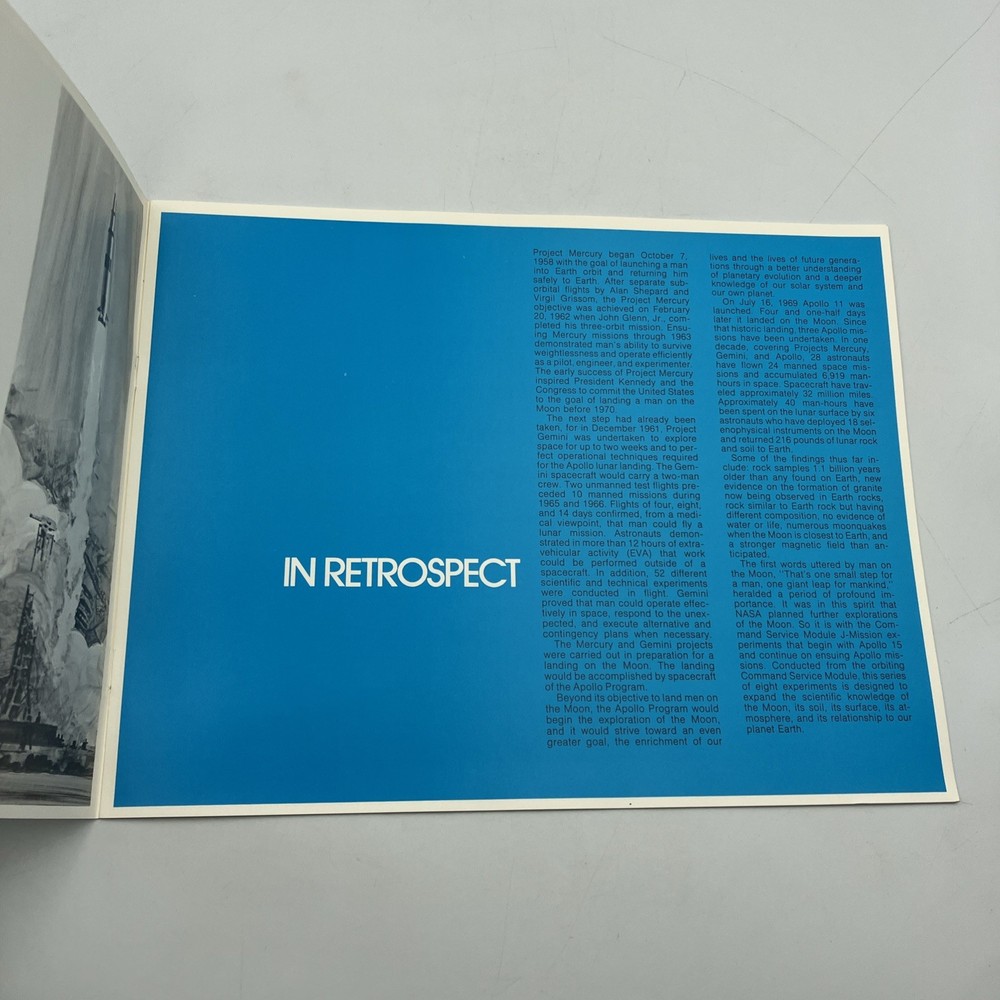 The Apollo Panoramic Camera Itek Optical System Division Booklet NASA Space