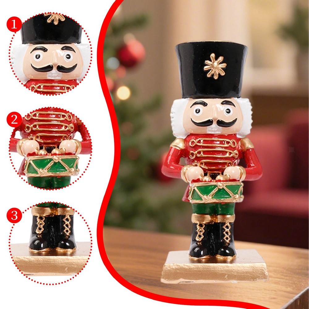 Nutcracker Candle Holder Nutcracker Ornament Figurine Desktop Decoration