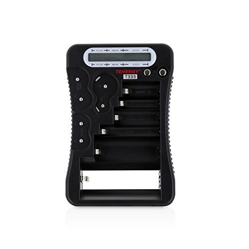 Universal Battery Tester with LCD Display - Multi-Purpose Cell Checker for AA, A