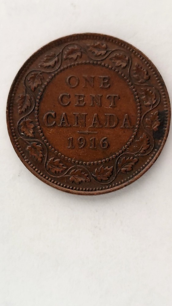 1916 Canada Large 1 Cent Piece