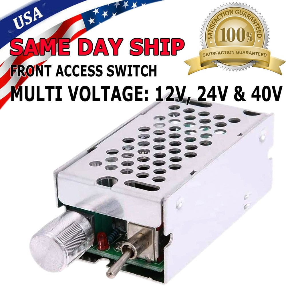 DC Motor Speed Controller Reversible PWM HHO Reversing Control Switch 12/24V 40V