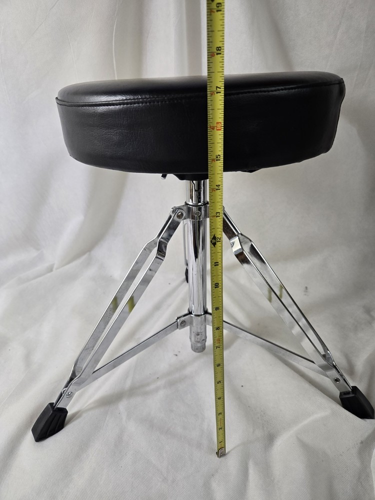 Drum Throne for Any Drum Set - Black Top Drum Stool
