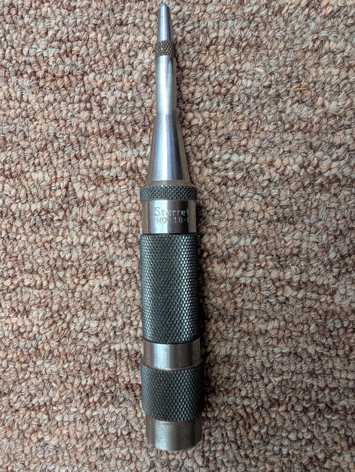 Vintage L.S. Starrett No. 18-B Automatic Center Punch Used