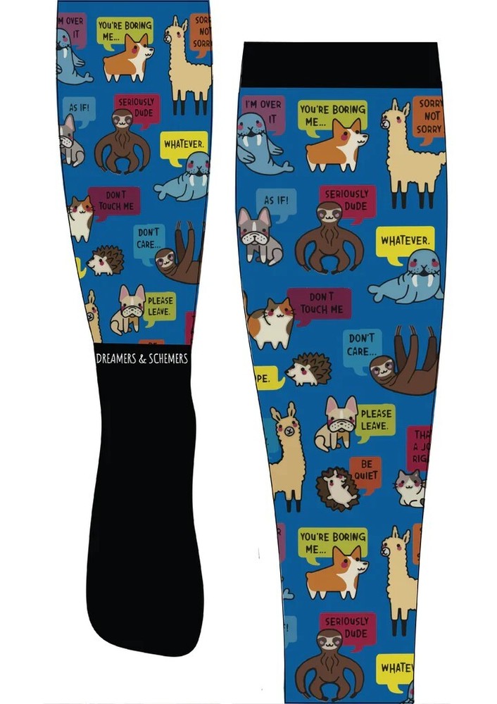 Dreamers & Schemers Boot Socks Animals