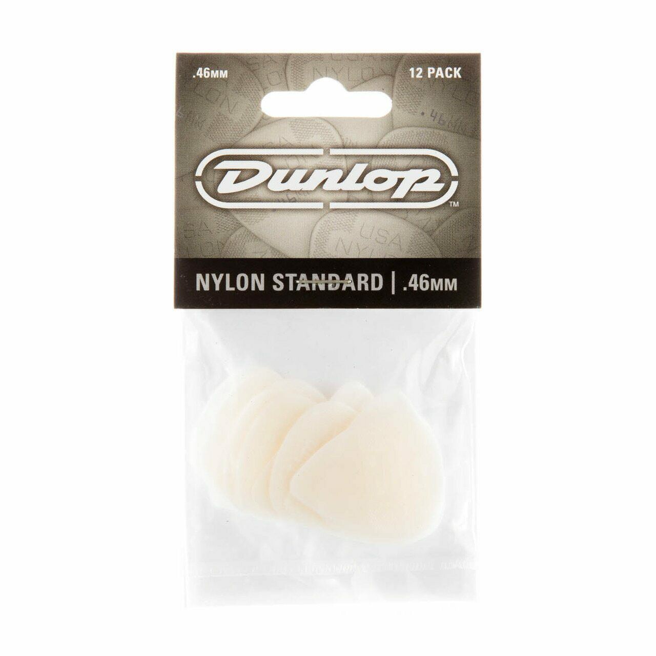 Dunlop 44P.46 Nylon Standard Guitar Pick, 12-Pack, .46mm