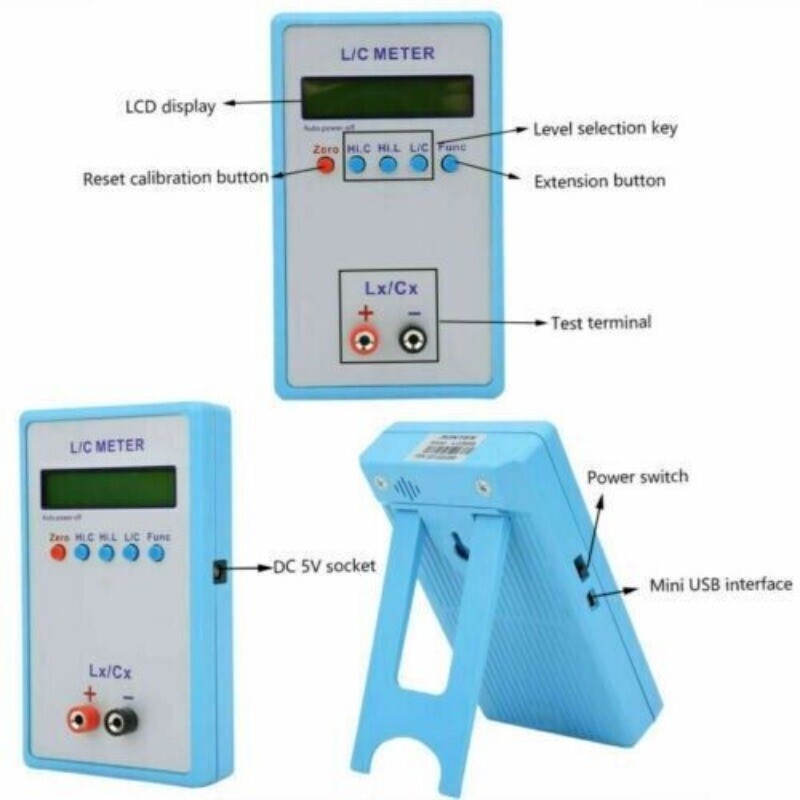 LC‑200A Inductance Capacitance Meter Handheld L/C Meter Electric Multimeter