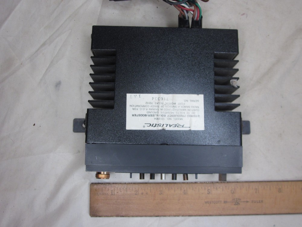 untested vintage REALISTIC STEREO FREQUENCY EQUALIZER BOOSTER model 12-1954