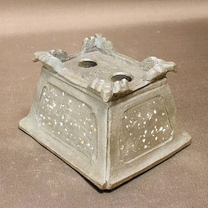 Hozan Yimaen Bonsai Pot - 10.2cm Rectangular Cloud Feet