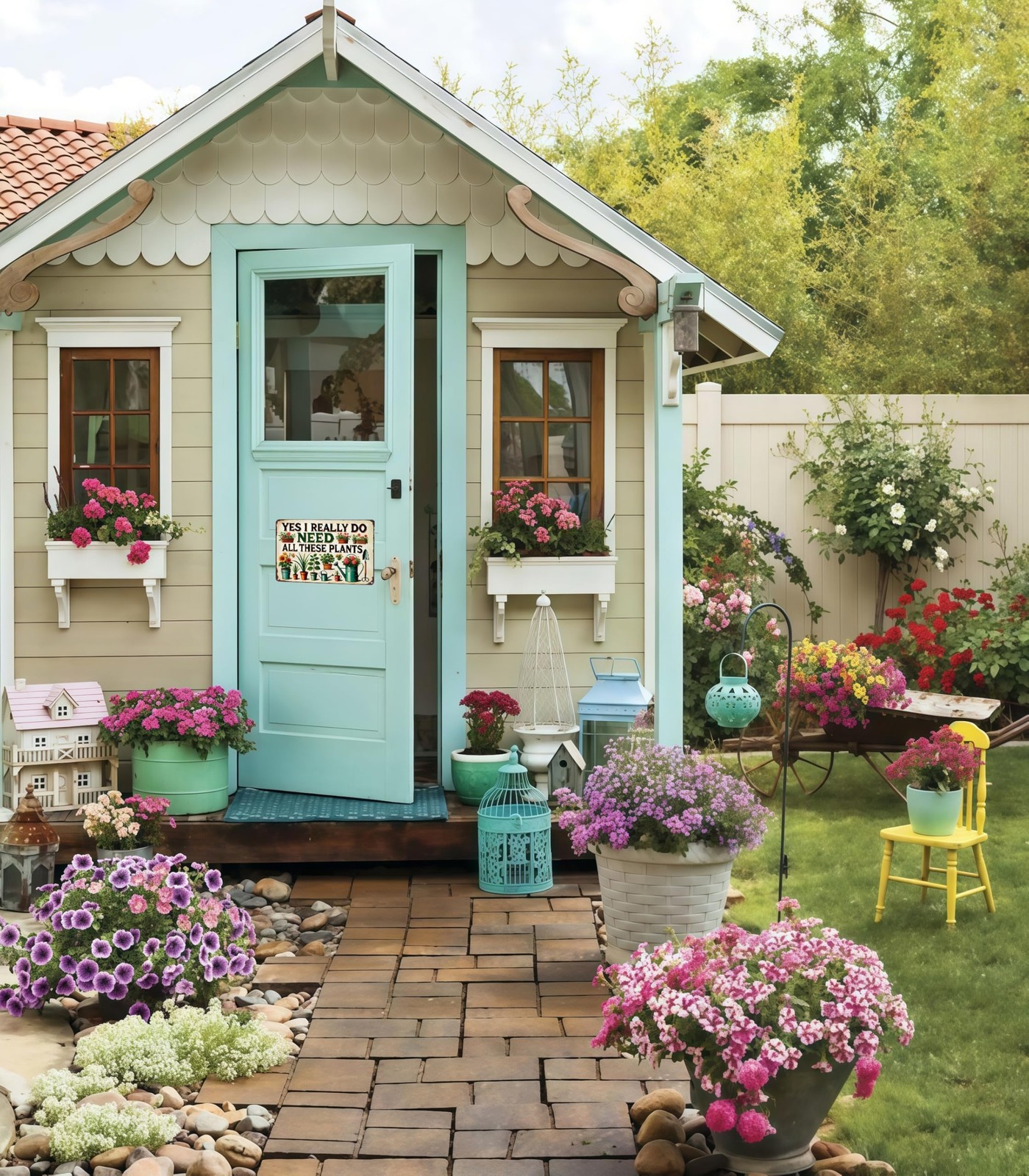 Bestylez Garden Gifts I Really Need All These Plants 8x12