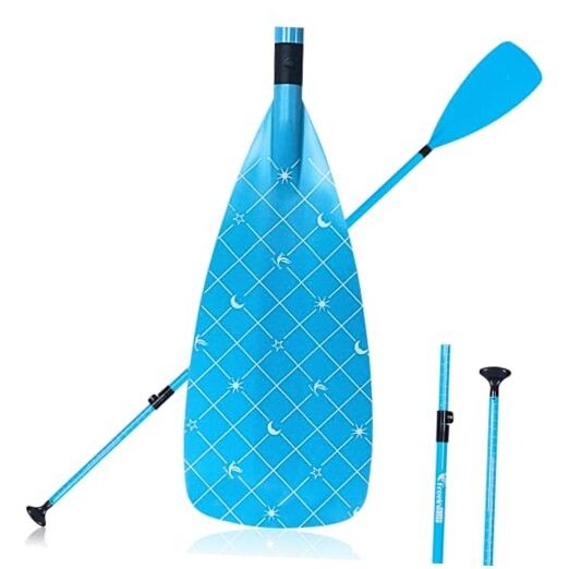 Paddle Board Paddle Effortless Adjustment & Transport Sup Paddle 3 210 Blue