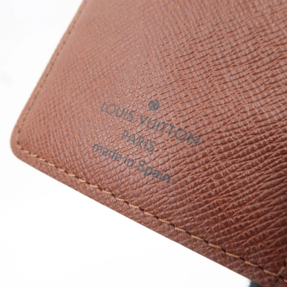 Louis Vuitton Monogram Agenda PM Planner Cover R20005 Authentic