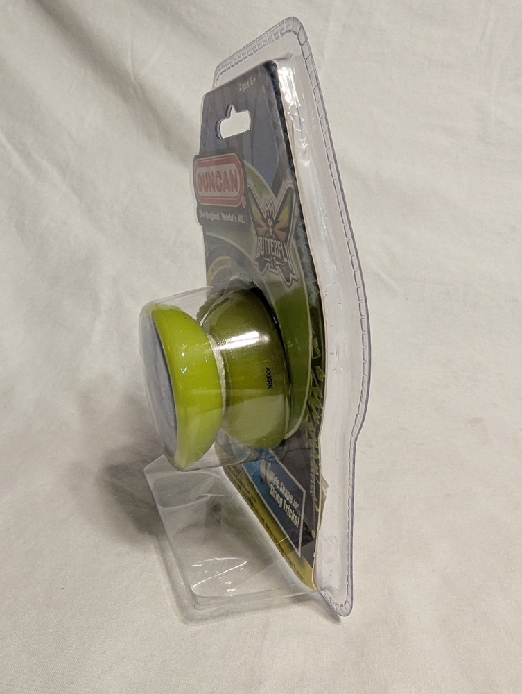 Duncan Butterfly XT Yo-Yo Yellow with Blue Cap String Tricks Intermediate Skill