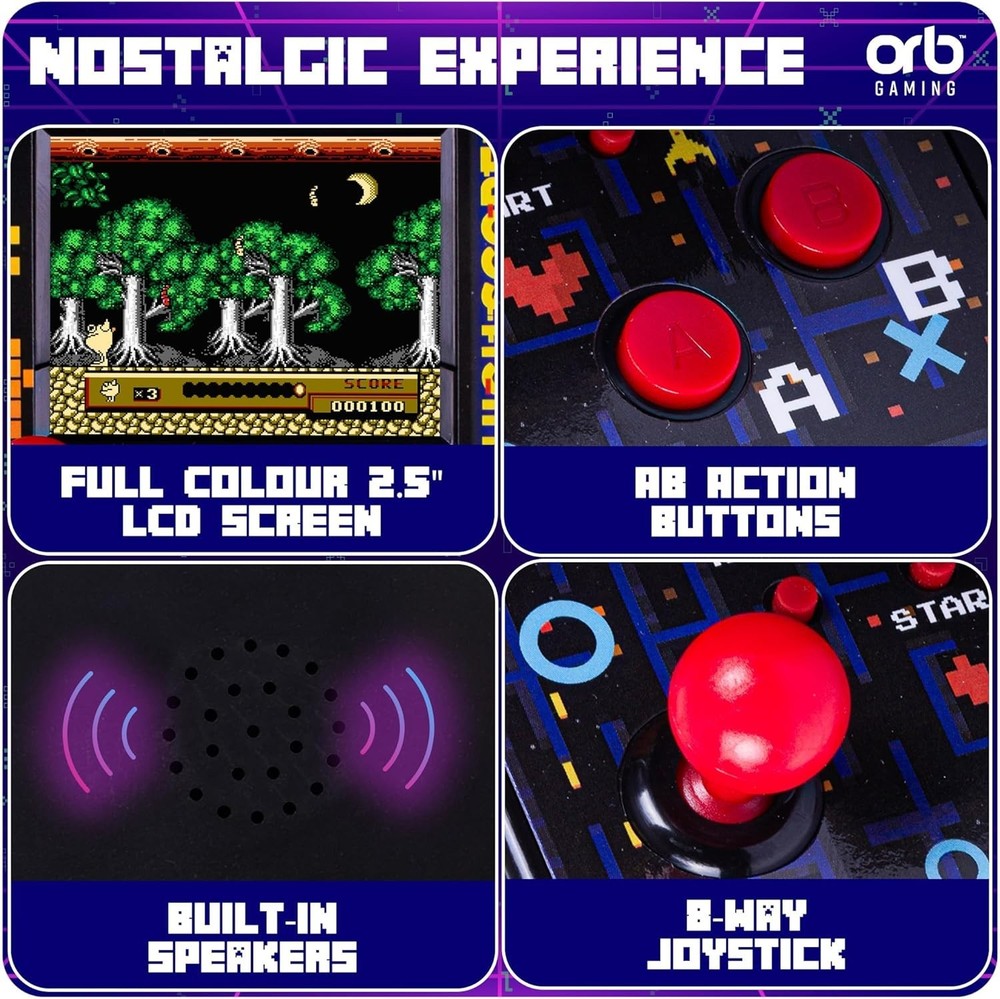 Retro Mini Arcade Machine with 300 Games