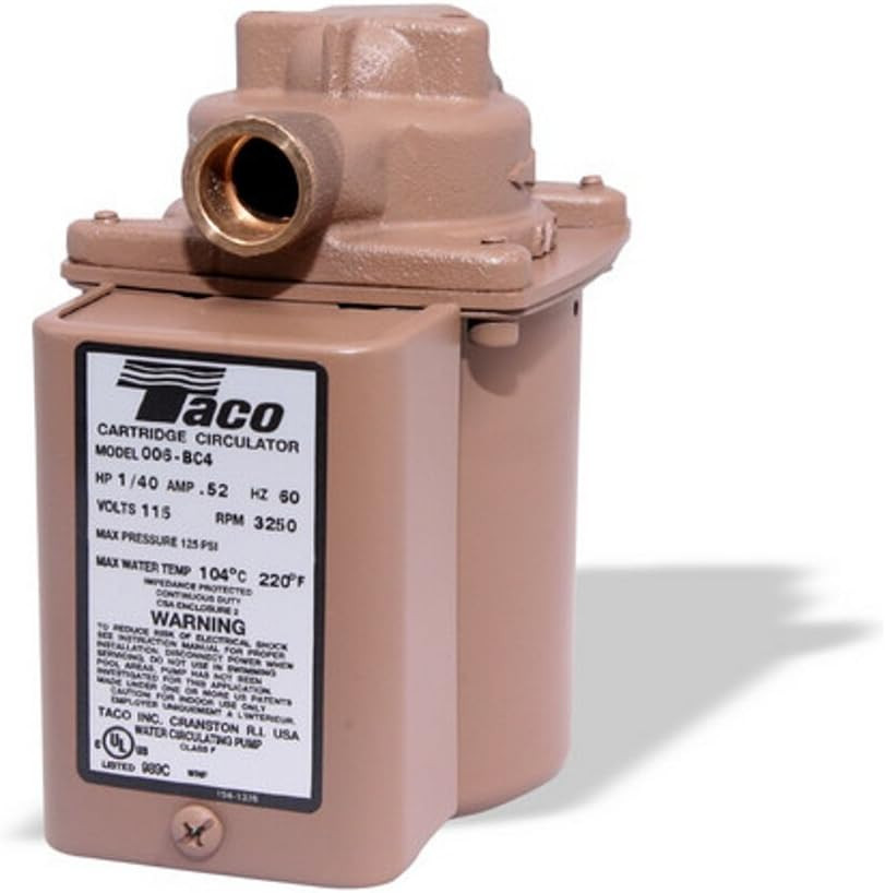 Taco 006-BC4 Bronze Cartridge Circulating Pump