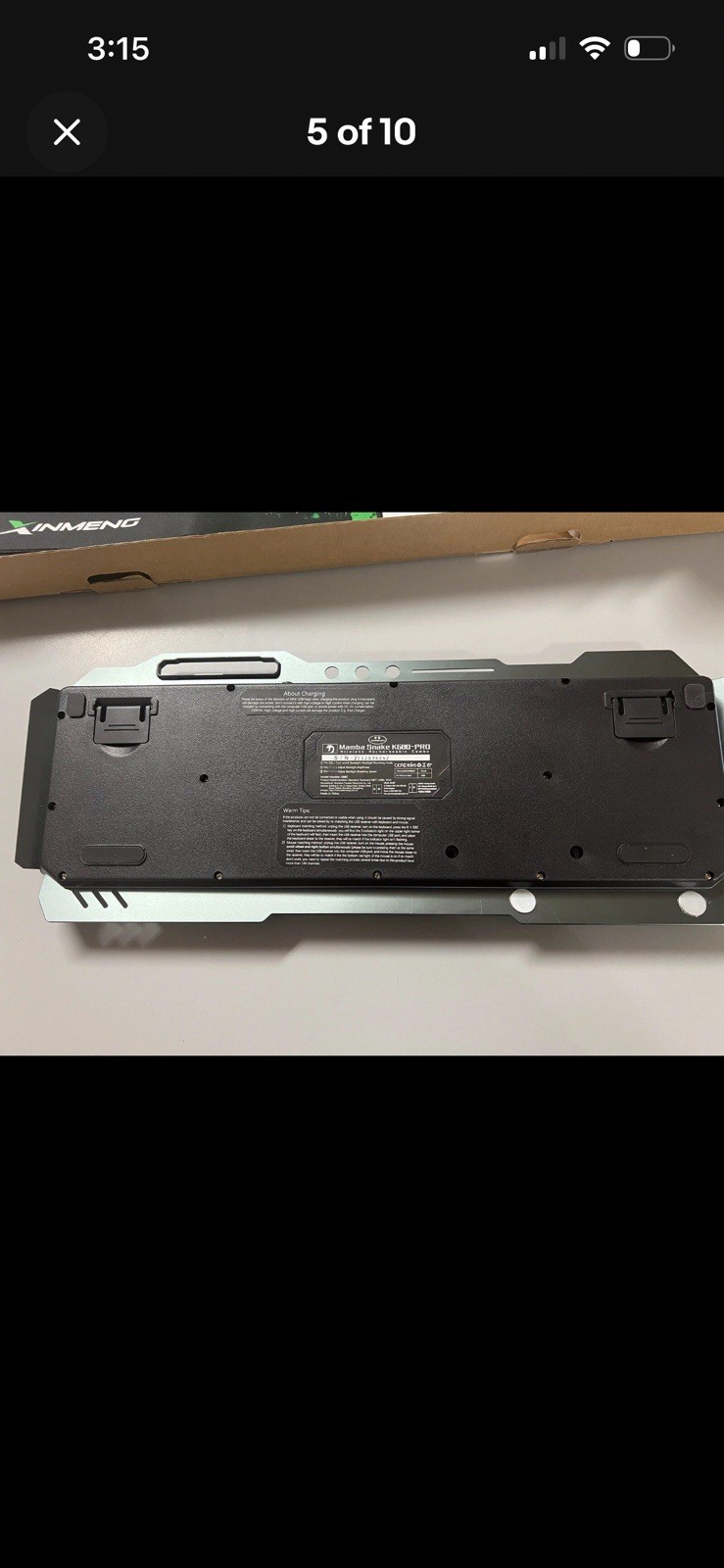 Xinmeng Mamba Snake K680-Pro Wireless Keyboard Mouse And Mouse Pad