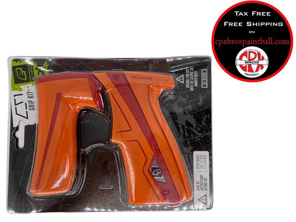 New Orange/Red Planet Eclipse Cs1/Cs1.5 Paintball Grip Kit
