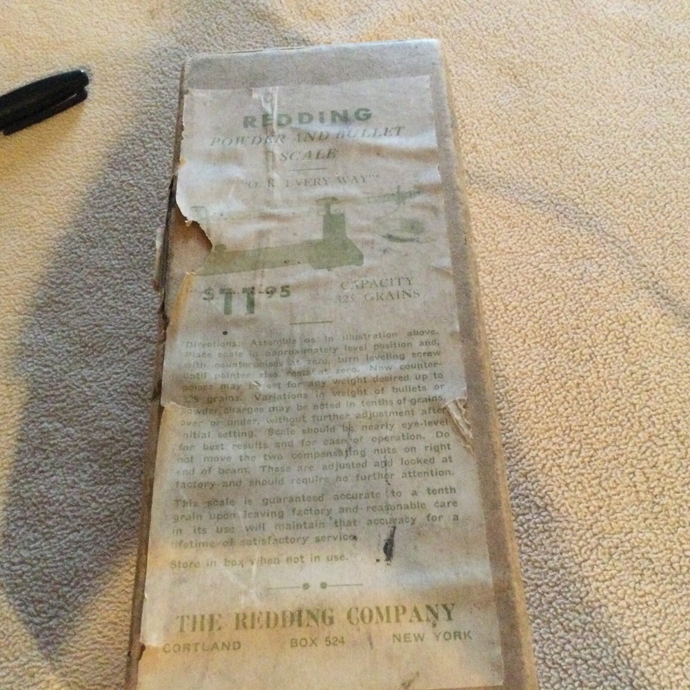 redding powder And Bullet Scale