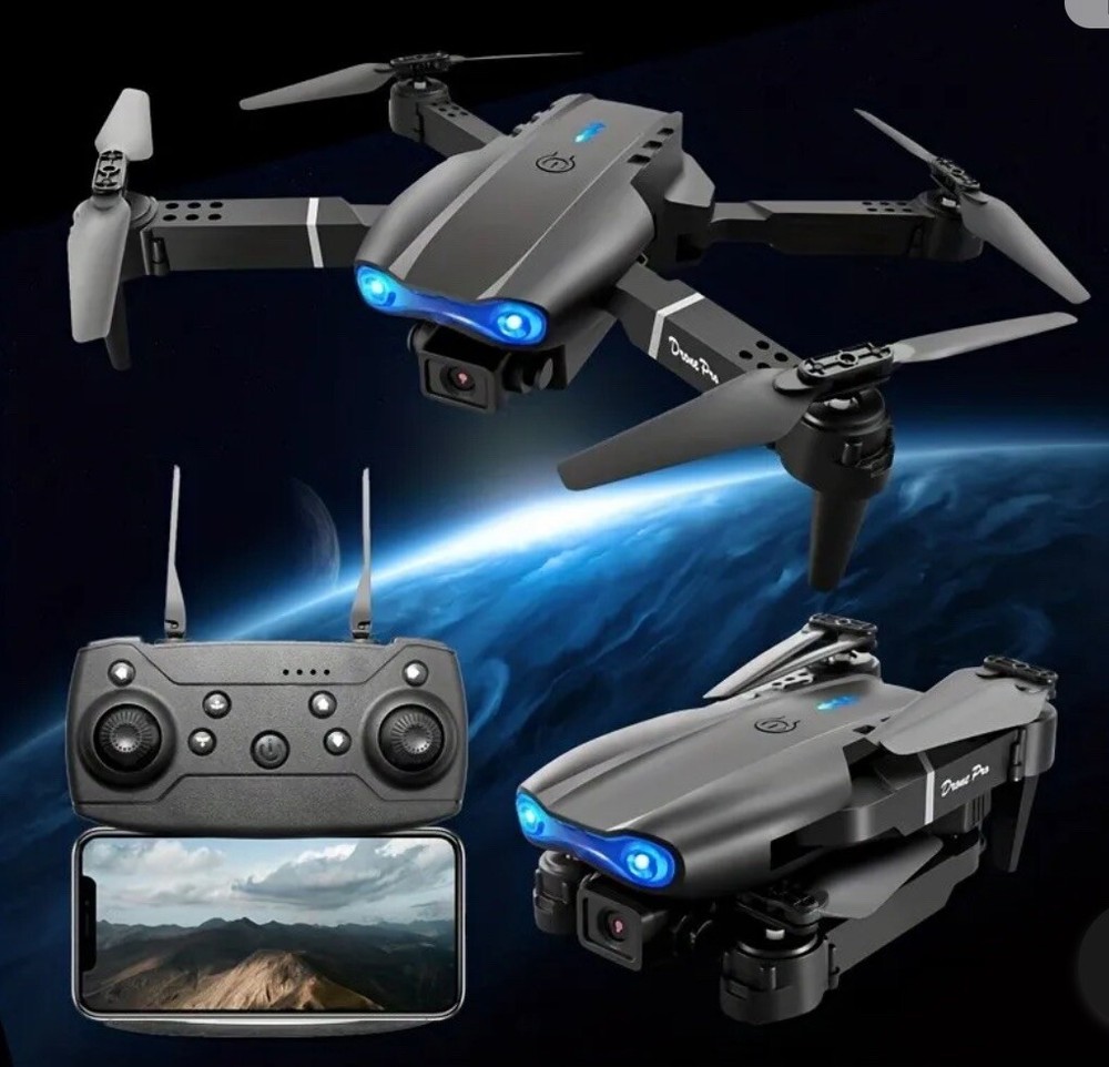 Drone Remote Control with 4K Dual Camera WiFi Foldable Quadcopter