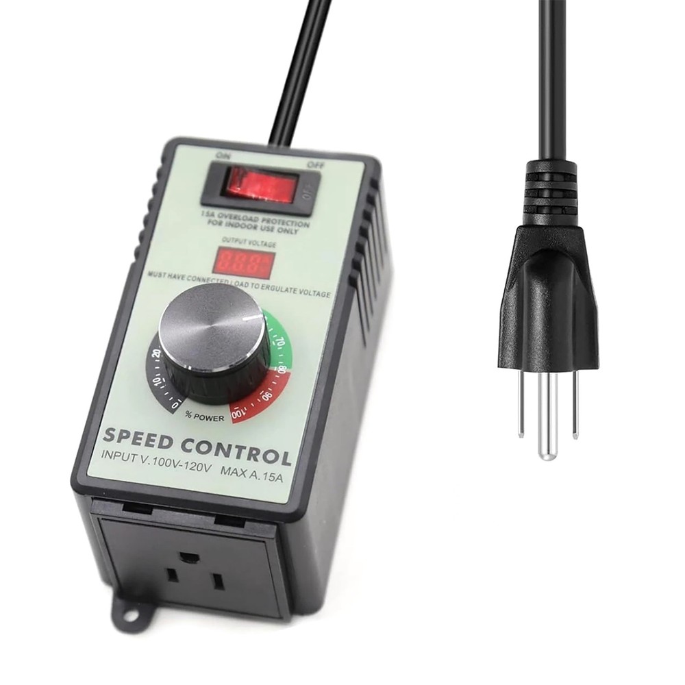Professional AC Motor Speed Controller 120V for Inductive and Resistive Loads