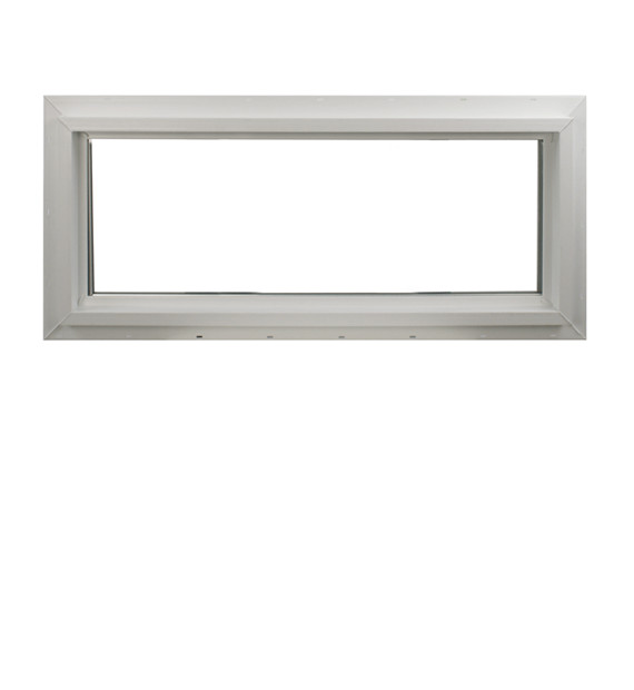 Double Pane Transom Window 36" x 16" Vinyl Windows Argon Gas DP50 Non-Opening Lo