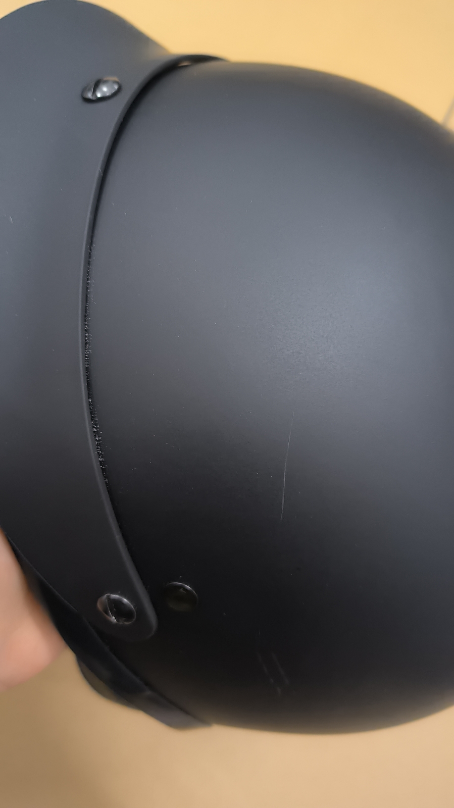 ILM Refurbished Black Motorcycle Vintage Half Helmet Open Face Sun Visor DOT